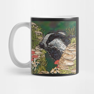 Badger Woodland Walk Mug